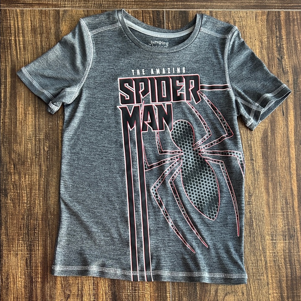 Jumping Beans Gray Spider-Man Active Tee for Kids